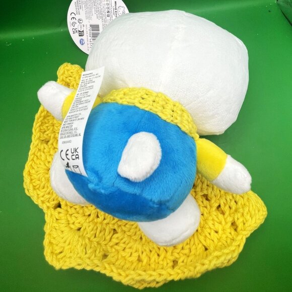 Hello Kitty Sanrio Plush Toy Hand Crocheted Yellow Lovey Blanket Dress Outfit - Picture 14 of 15